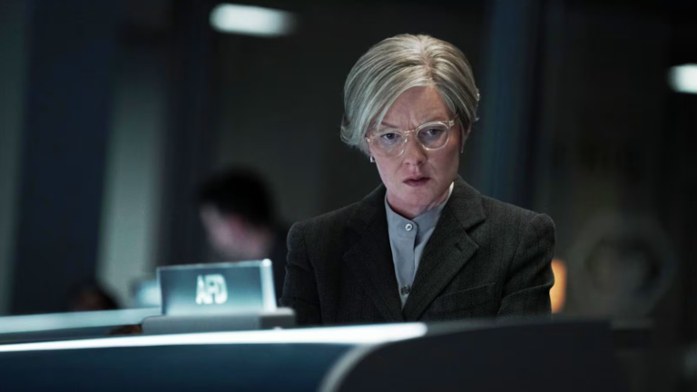 ‘For All Mankind’ star Wrenn Schmidt on her character’s journey from NASA’s mission control to the slammer (interview) a woman in front of a mission control monitor