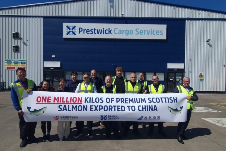 Glasgow Prestwick seafood milestone Air-Cargo-China-and-China-Southern-One-Million-Kilos-fish-scaled