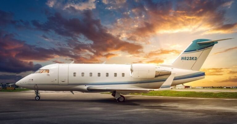 The Hop-A-Jet Challenger 604 involved in the 2024 crash. [Credit: Hop-A-Jet Worldwide Charter]