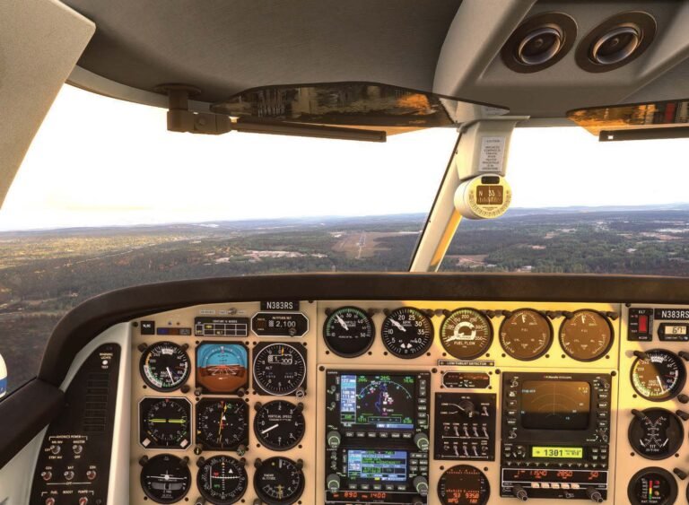 A home sim allows access to ‘study-level’ cockpits, like this Beechcraft Duke (MSFS). [Credit: Sean Siff/MSFS2024]