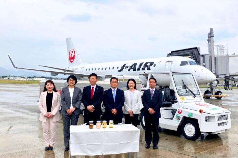 JAL tests world-first rice bran oil byproduct biodiesel JAL tests world-first rice bran oil byproduct biodiesel