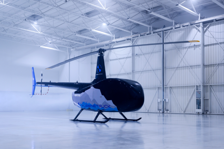 Robinson Unmanned’s new R66 Turbinetruck equipped with Sikorsky’s MATRIX autonomy system. (Photo: Robinson Unmanned)