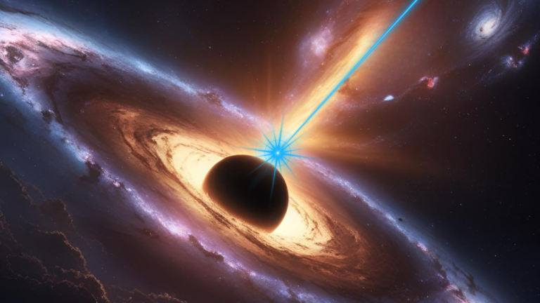 Most powerful ‘ghost particle’ ever may have come from a cosmic particle accelerator fed by a black hole An illustration shows a black hole powered blazar firing a powerful ghost particle at Earth
