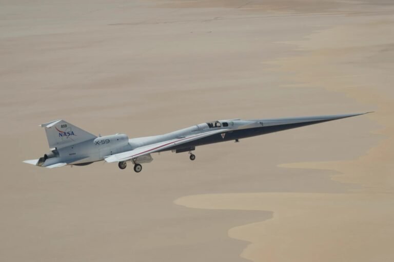 NASA X-59 supersonic research aircraft