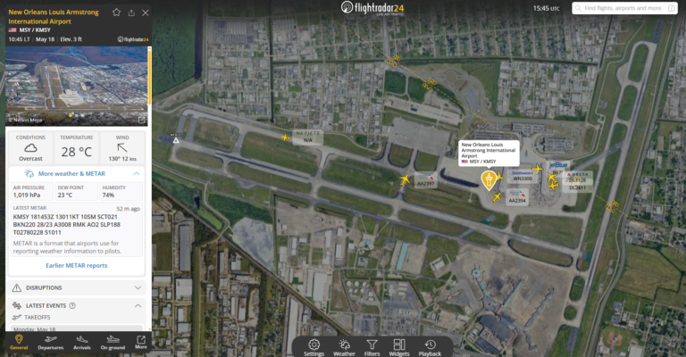New Orleans Airport: our latest automated livestream