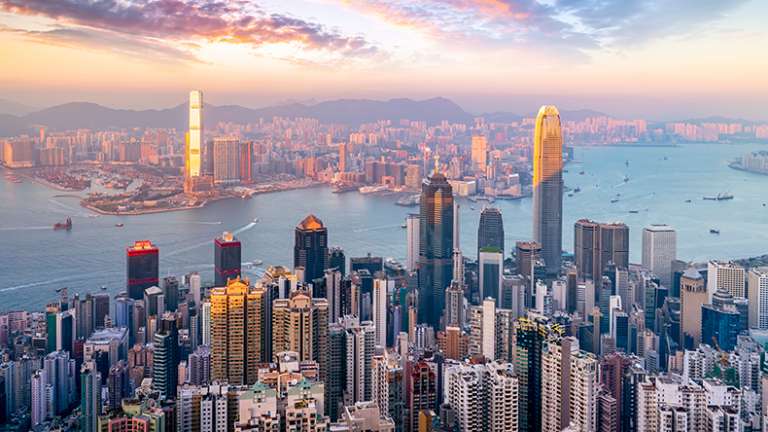 Hong Kong City Skyline and Architectural Landscape