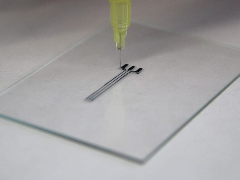3D printing allows the team to produce bioelectronics. Photo via Tao Zhou.