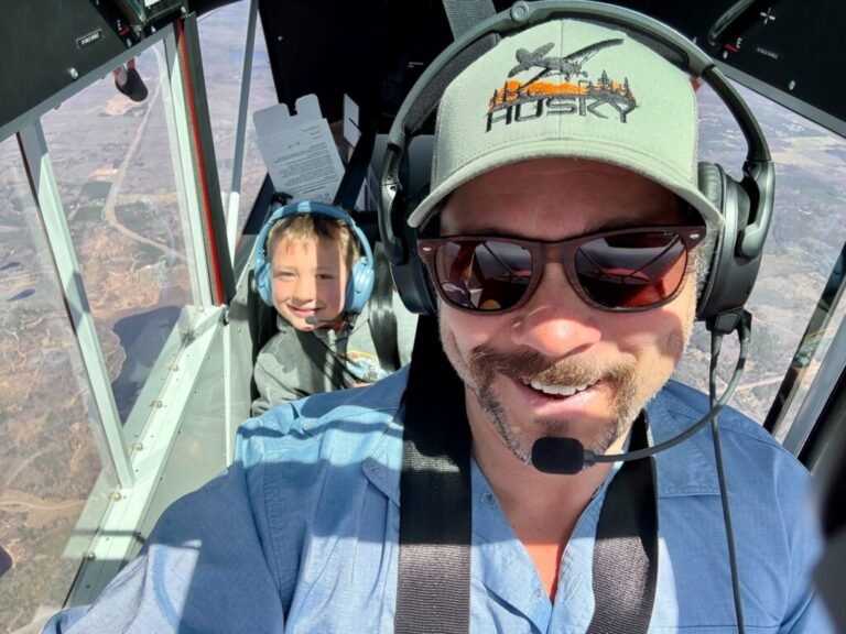 Matt Hofeldt enjoys flying the Husky as his personal adventure machine. [Credit: Matt Hofeldt]