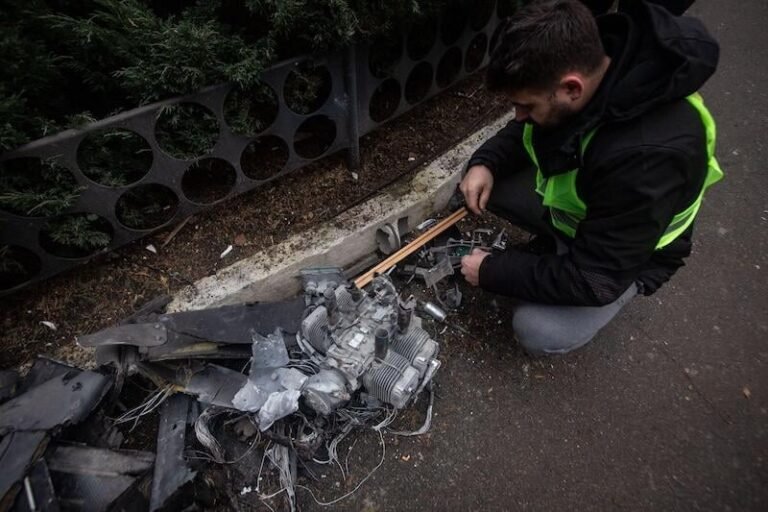 Russian Drone Injures Two People In Romania remains of geran 2 drone