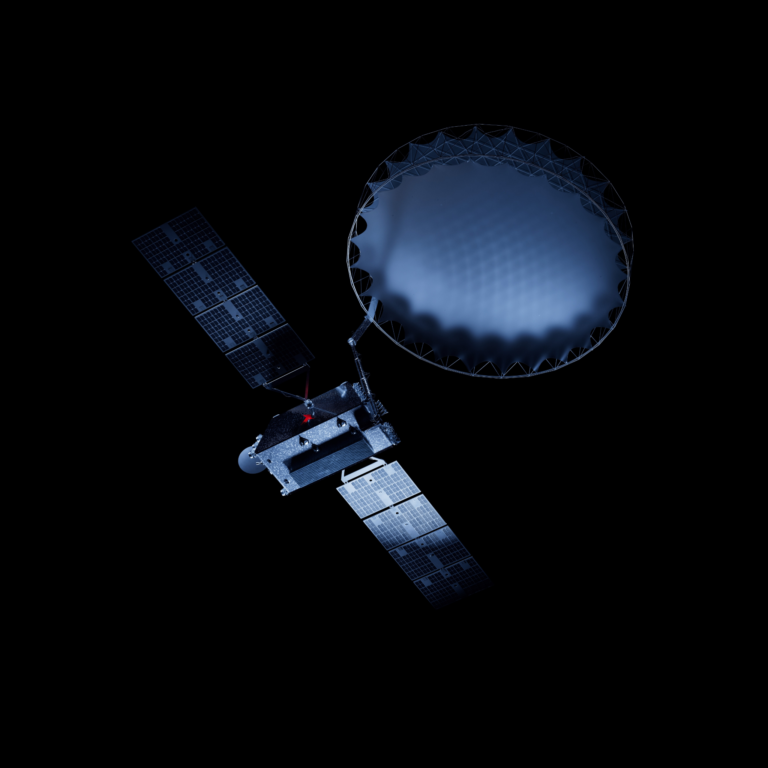 SWISSto12 contracts HPS/LSS for deployable antenna reflector on HummingSat GEO mission The SWISSto12 unfurling antenna. Image via SWISSto12.