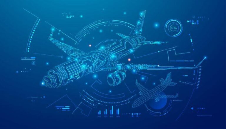 Thales, Singapore Authority Gear Up For Asian Traffic Growth Digital aircraft illustration