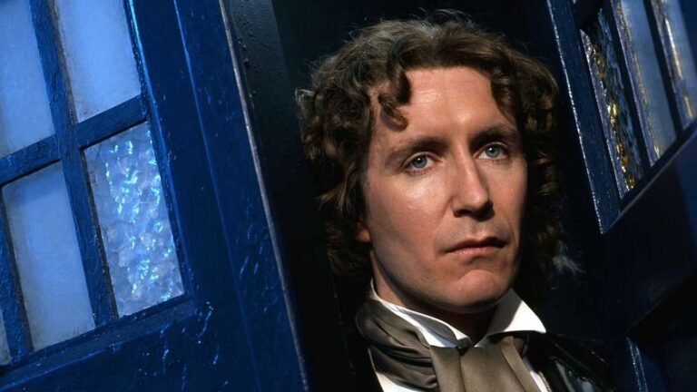 Screenshot from the 1996 TV movie "Doctor Who" starring Paul McGann, Daphne Ashbrook, and Eric Roberts.