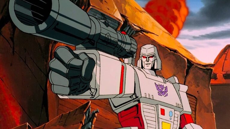 The original (and best) ‘Transformers’ movie rolls back out into theaters for special 40th anniversary 4K screenings a white sentient robot with a giant arm cannon