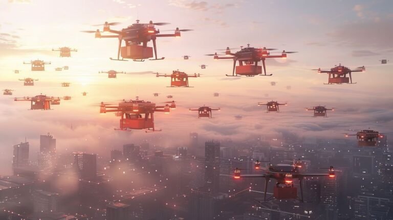 UK to accelerate roll-out of drones and eVTOLs with £46.5m of funding Drones in the sky