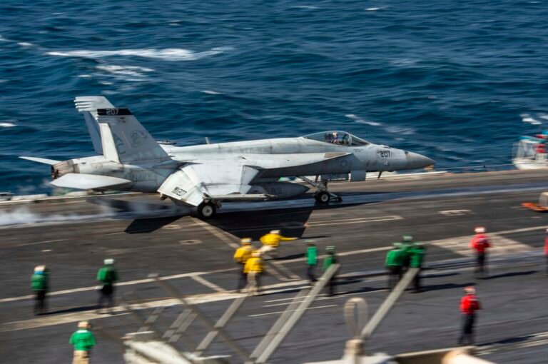 US Navy F/A-18 disables Iranian tanker