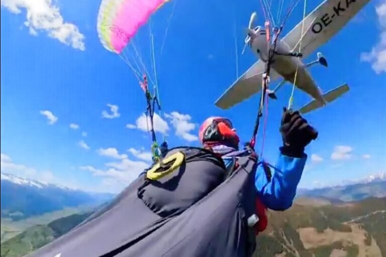 Video shows Cessna hitting paraglider in Austria