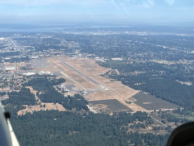 Aerial view of Joint Base Lewis-McChord in Tacoma, Washington [Credit: Meg Godlewski]