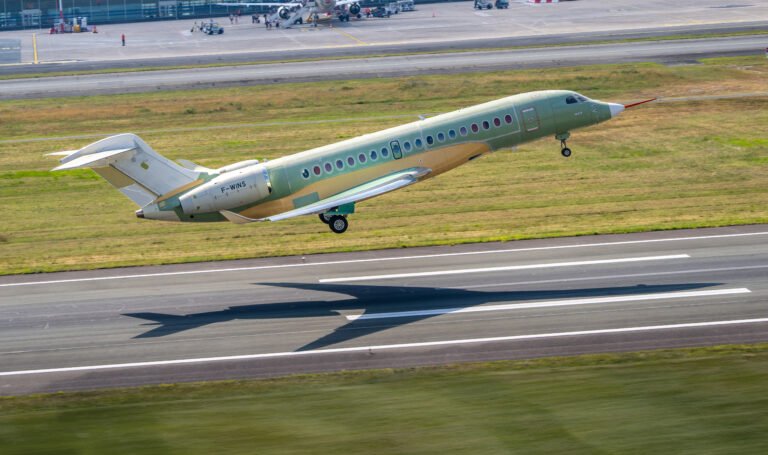 Dassault’s Falcon 10X is Finally Flying Dassault Aviation Falcon 10X business jet test flight