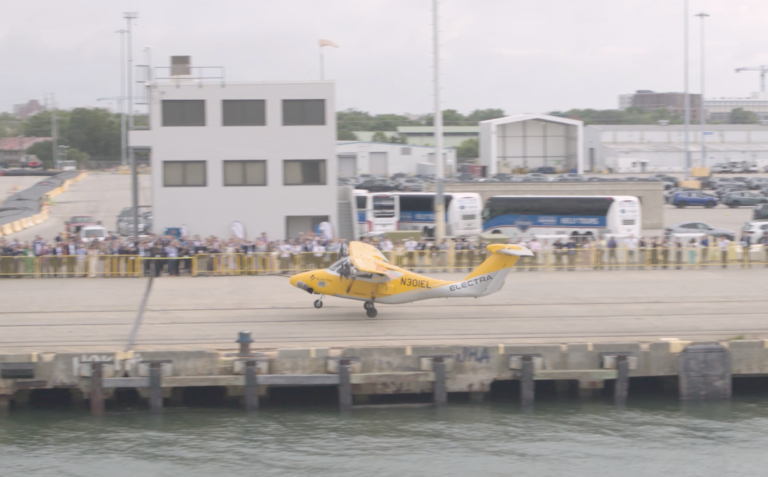 Electra Flies Hybrid-Electric Aircraft In Downtown Charleston Electra Flies Hybrid-Electric Aircraft In Downtown Charleston