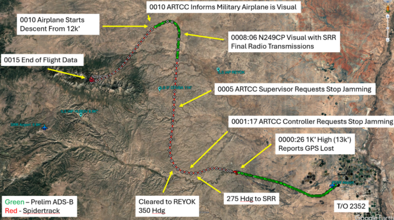 GPS Jamming Active Before C90 Accident NTSB: GPS Jamming Active Before C90 Accident