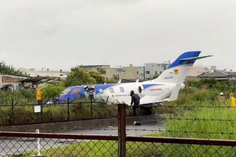 HondaJet damaged in Japan runway overrun