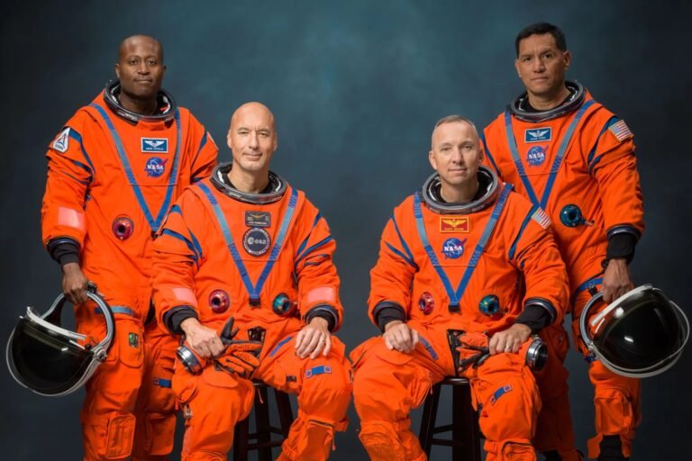 NASA Artemis III 3 astronaut crew members Andre Douglas Luca Parmitano Frank Rubio Randy Komrade Bresnik