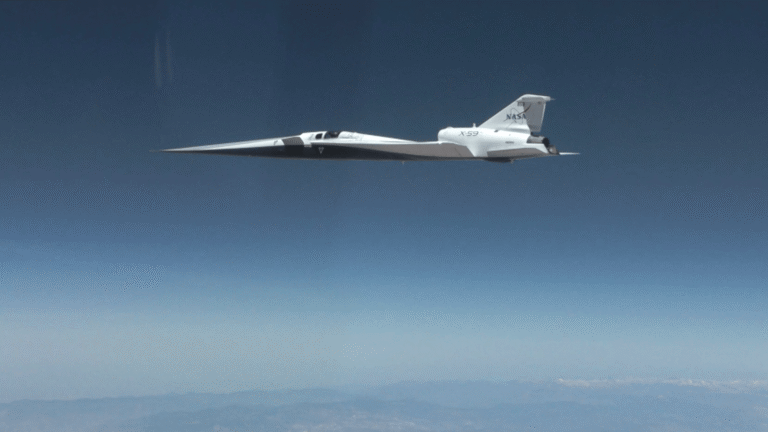 NASA X-59 Makes First Supersonic Flight