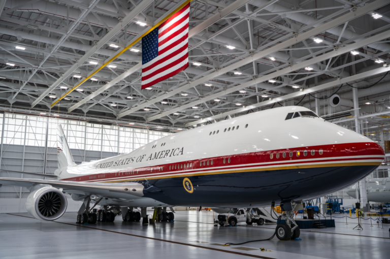 The new Air Force One, known as the VC-35B Bridge [Credit: U.S. Air Force]