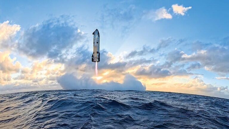 SpaceX IPO Up 19%, Raises $75B, Makes Musk Trillionaire Starship Version 3 launch viewed from buoy