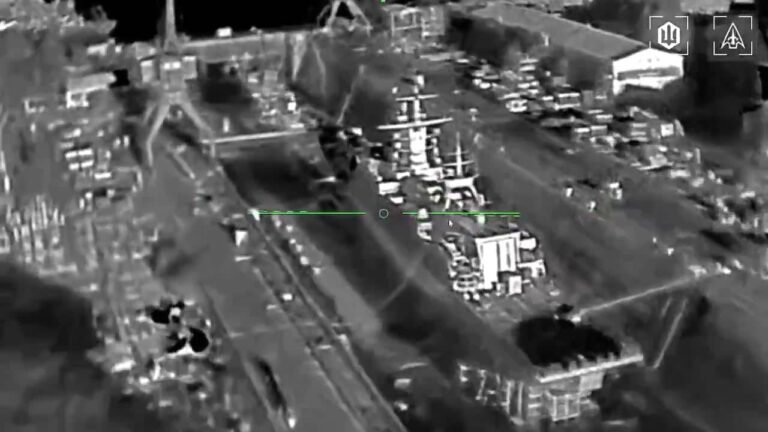 Ukrainian drones strike Russian corvette RFS Boiky near Saint Petersburg Ukrainian drones strike corvette RFS Boiky at Kronstadt