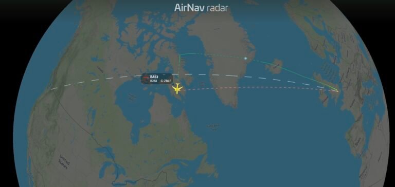 A British Airways Boeing 787 to Seattle was forced to divert in Northern Canada following a technical issue A British Airways Boeing 787 to Seattle was forced to divert in Northern Canada following a technical issue