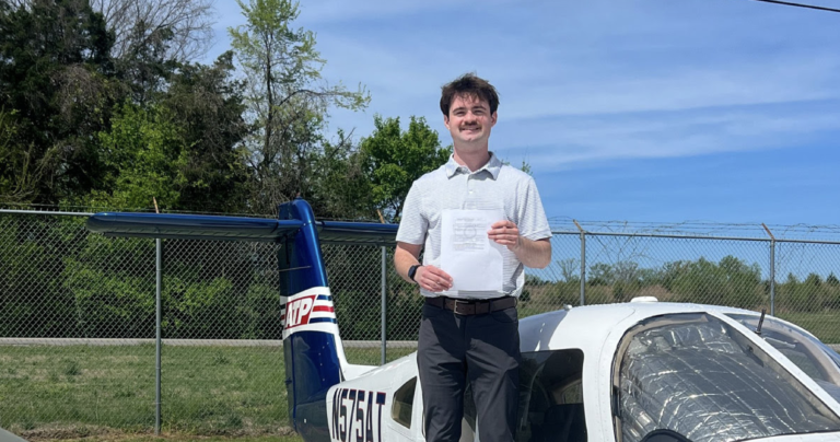 William Phillips recently completed the ATP Flight School Airline Career Pilot Program in only eight months after starting with zero experience. [Credit: ATP Flight School]