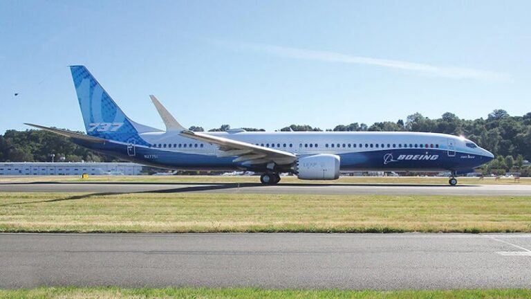 Boeing 737-7 And -10 Certification Looms As 777-9 Tests Continue Boeing 737-10 on tarmac