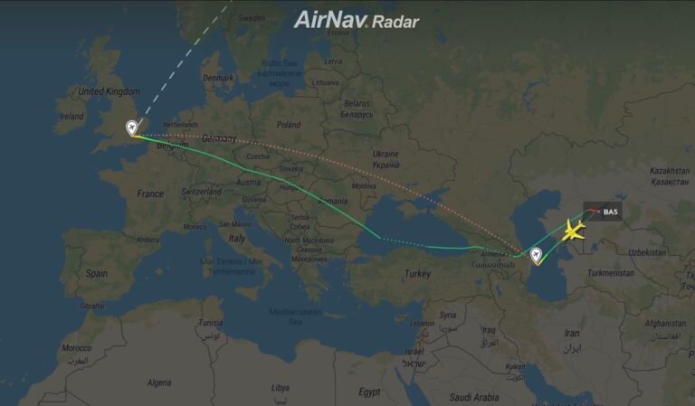 British Airways Dreamliner operating flight BA5 declared an emergency and diverted to Azerbaijan British Airways Dreamliner operating flight BA5 declared an emergency and diverted to Azerbaijan
