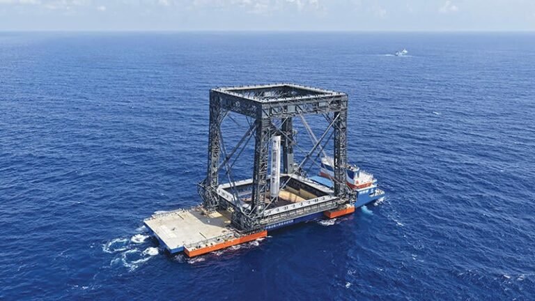 China And Japan Show Progress With Their Reusable Rockets rocket booster catch system at sea