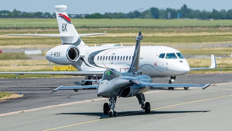 Dassault aircraft on tarmac