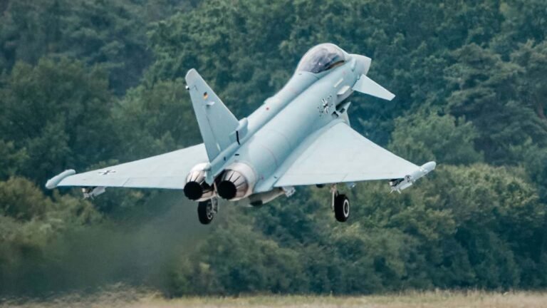 Eurofighter im Flug (Computerbild)