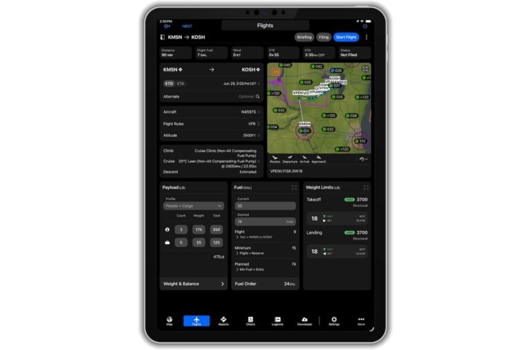 Garmin Pilot Brings Flight Planning, SmartCharts Changes Garmin Pilot Update Adds Flight Planning, SmartCharts Changes