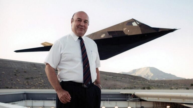 Letters From Our Readers, July 13, 2026 Denys Overholser in front of F-117