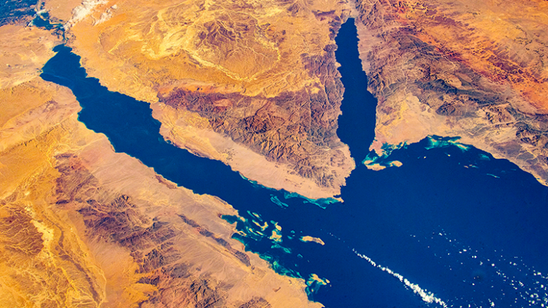 Landscape by the Red Sea