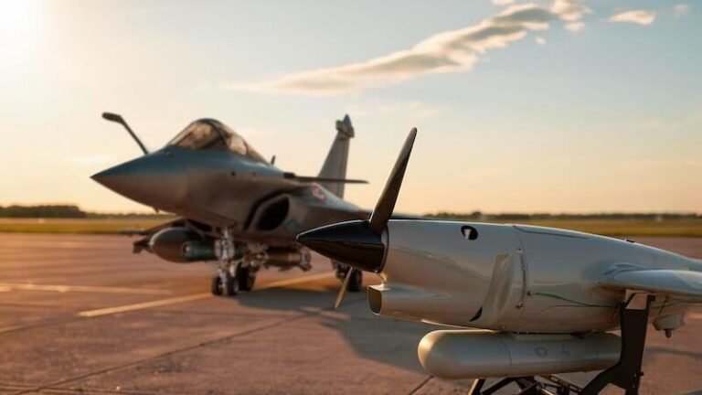 Rafale Demonstrates Anti‑Radar Drone Cooperative Mission Rafale and Harmattan UAV
