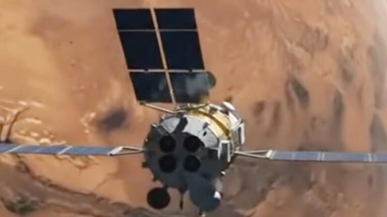 Relativity Space Hires NASA To Build And Operate Mars Science Payload satellite approaching Mars