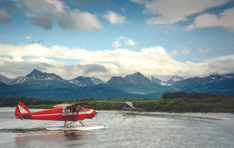 Lake Hood Seaplane Base in Alaska is both the largest and busiest facility of its kind in the world. [Credit: Adobe Stock]