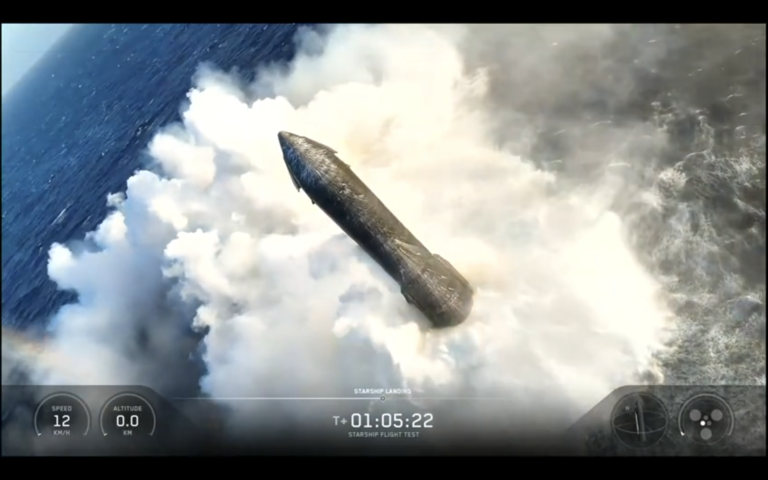 SpaceX’s Starship megarocket makes the ‘softest splashdown’ ever after launching next-gen Starlink satellites in Flight 13 test (video) A SpaceX Starship vehicle floats in the Indian Ocean after Flight 13 splashdown