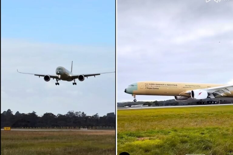 Touchdown: Qantas' A350 test flight lands after 19 hours