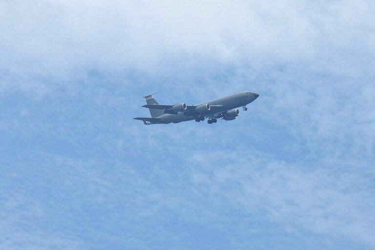 U.S. Air Force KC-135R Stratotanker declared an emergency due to low fuel after multi-city flyover U.S. Air Force KC-135R Stratotanker declared an emergency due to low fuel after multi-city flyover