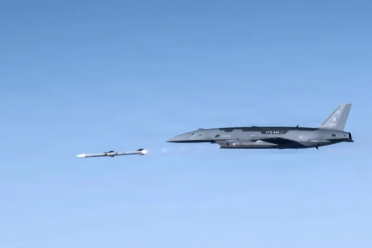 US Air Force fires missile from YFQ-44A drone for first time Air Data News