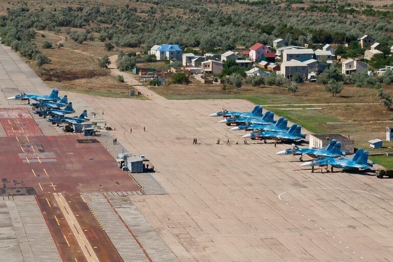 Ukraine drones hit Russian Su-30 hangars at Crimea airbase