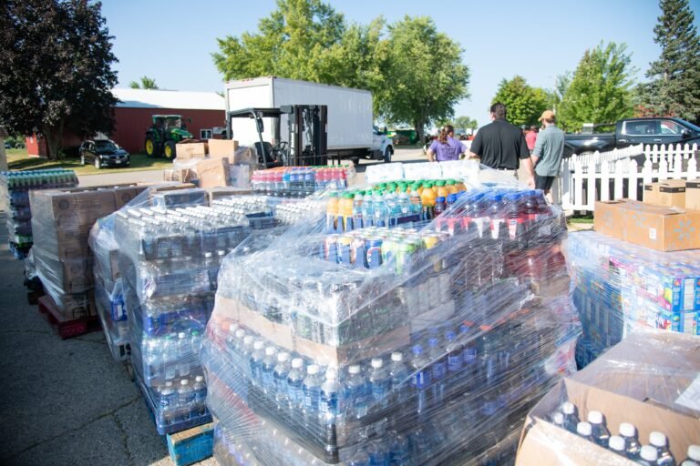 EAA ships donations to storm-ravaged communities in Winnebago County, Wisconsin. [Credit: Experimental Aircraft Association]