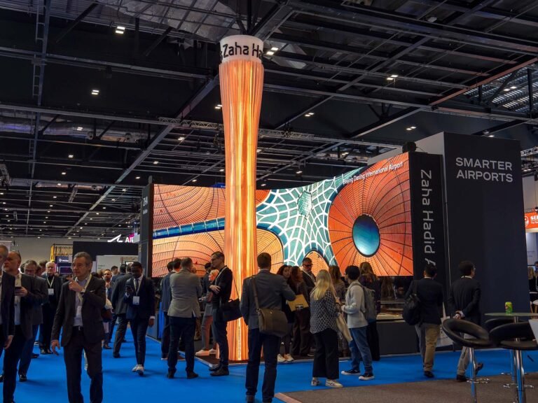 Zaha Hadid Architects Prints a Six-Meter Tower for Terminal Expo Six-Meter Tower for Passenger Terminal Expo. Photo via Zaha Hadid Architects.